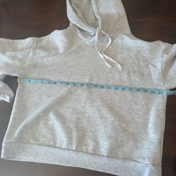 Quince Women Supersoft Fleece Pullover Hoodie Gray Outerwear M Athleisure - Picture 9 of 10